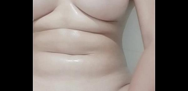 Little Thai girl fucks herself with huge dildo